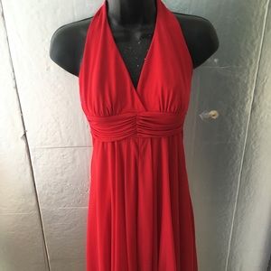 Red Halter Dress